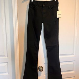 Mother Denim black. Flare